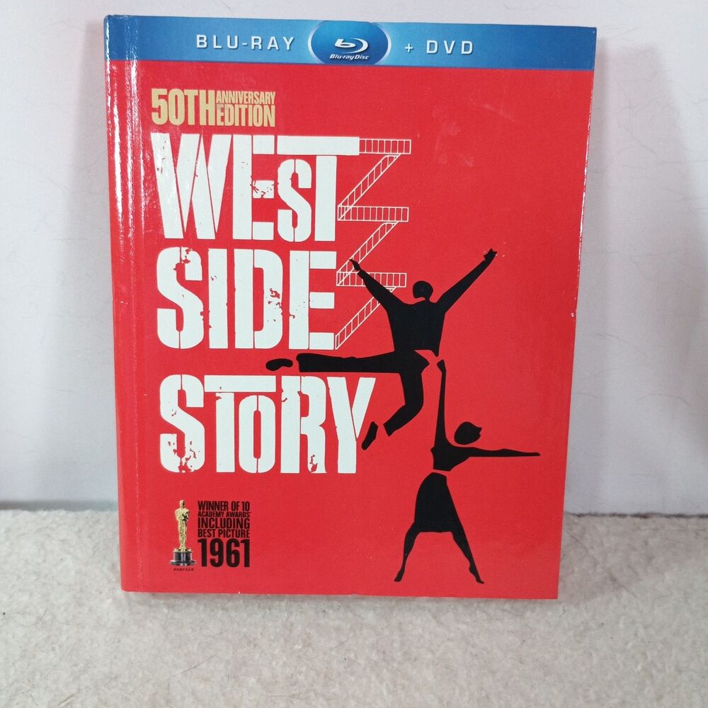 West Side Story Blu-ray DVD 3 Disc 50th Anniversary Edition  Digibook